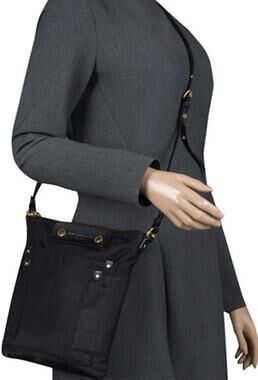 Marc By Marc Jacobs Nylon Sia Crossbody Bag Adjustable Straps Black